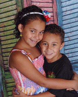 baby girl and little man