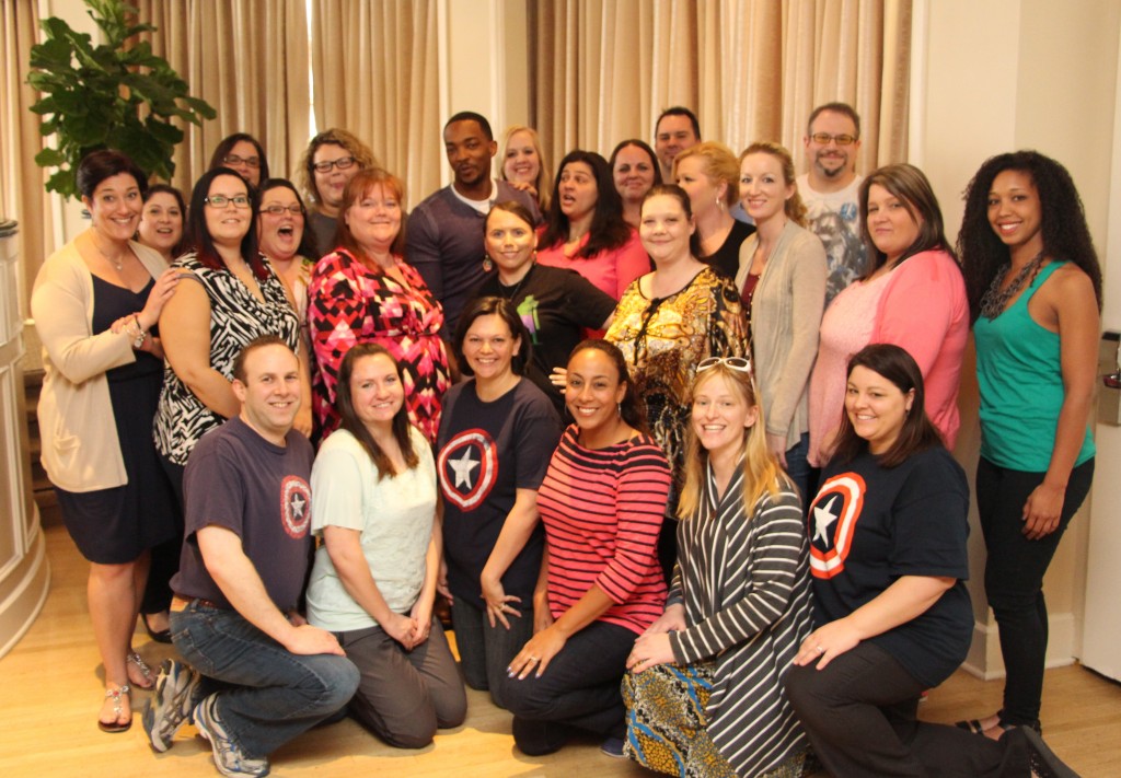 Anthony Mackie Group Photo with Leanette