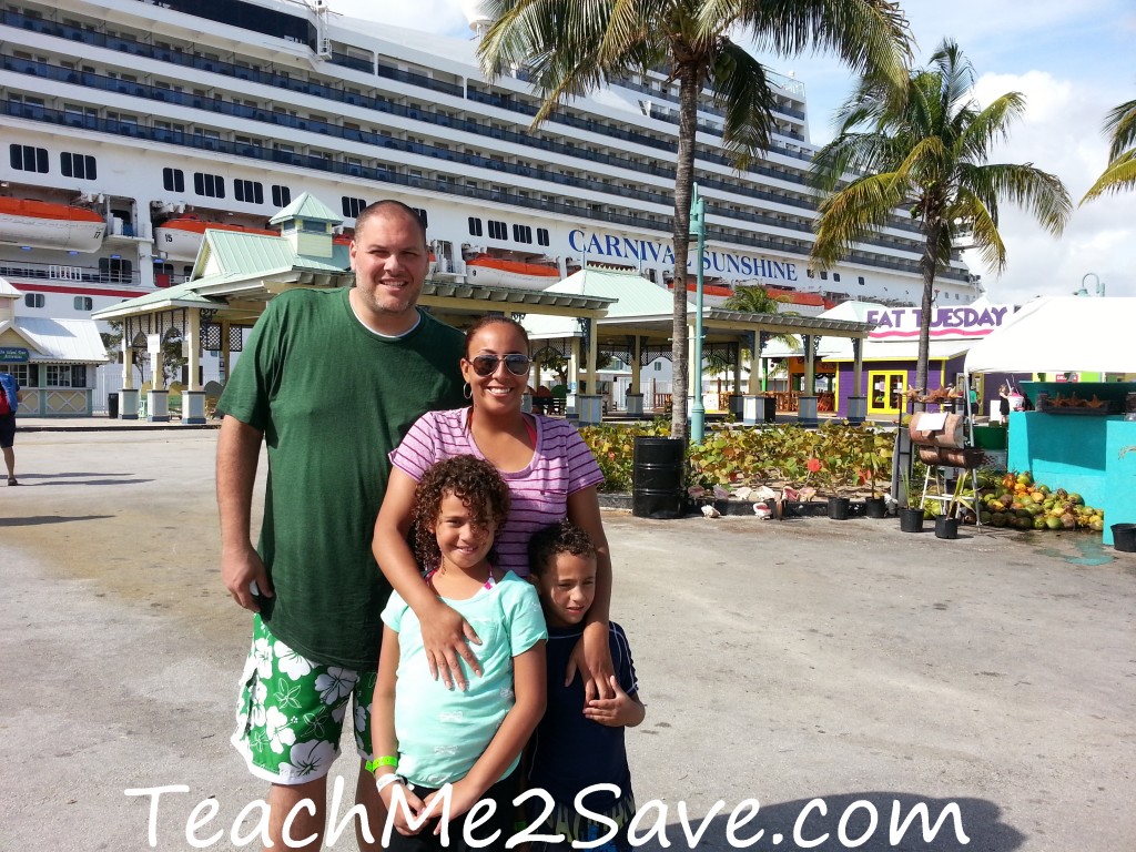 Carnival Sunshine Bahamas Family Pic