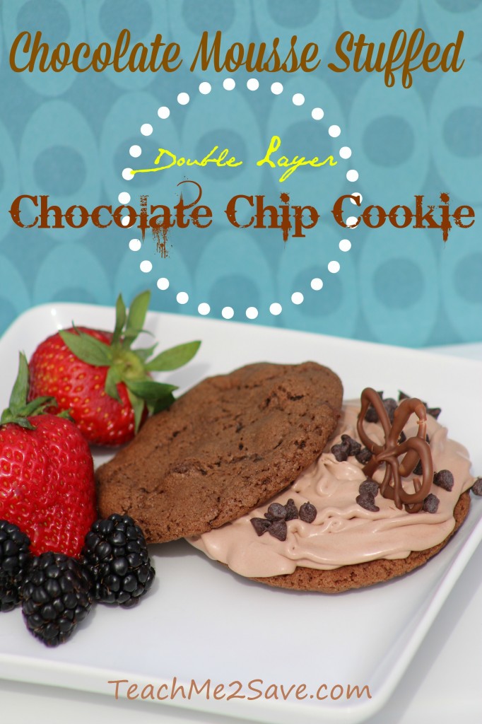 Chocolate Mousse Stuffed Chocolate Chip Cookie Recipe - TM2S