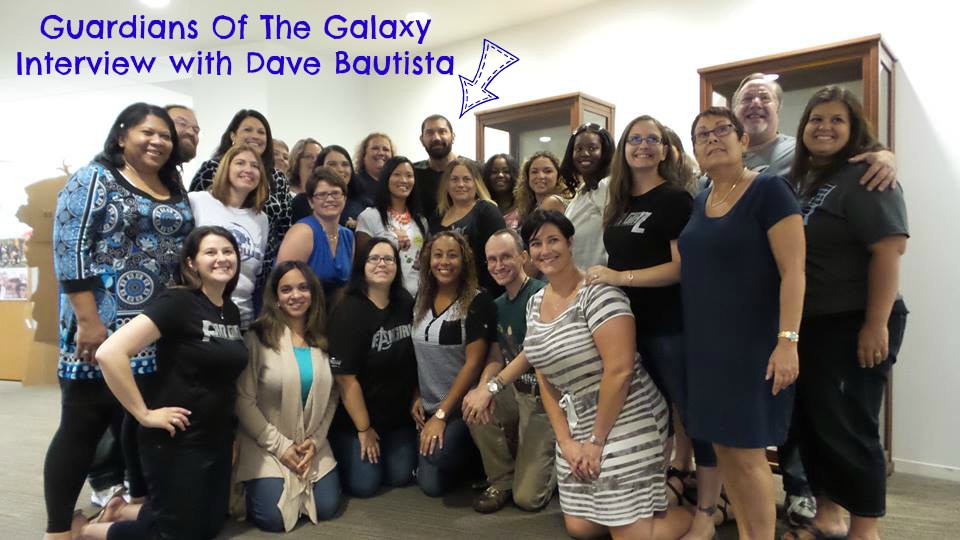 Group photo with Dave Bautista and Leanette Fernandez