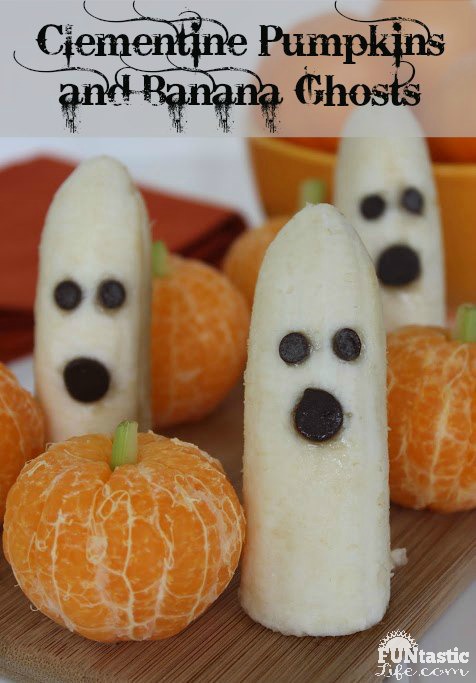 Clementine Pumpkins and Banana Ghosts Recipe - Funtastic Life