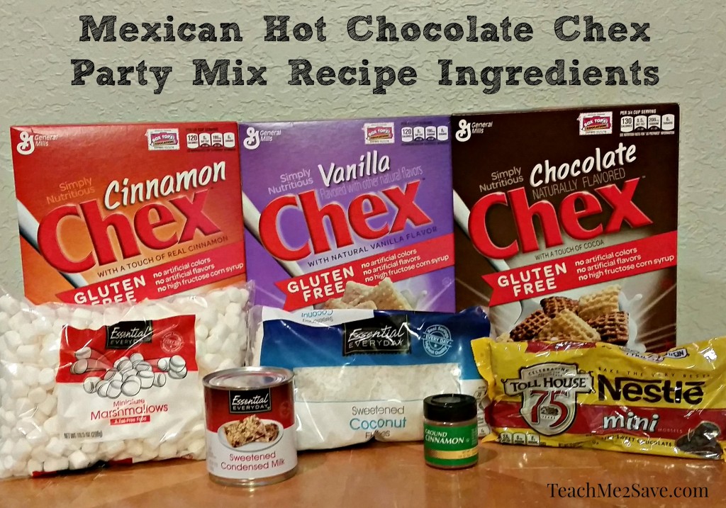 Mexican Hot Chocolate Chex Party Mix Recipe Ingredients - TM2S