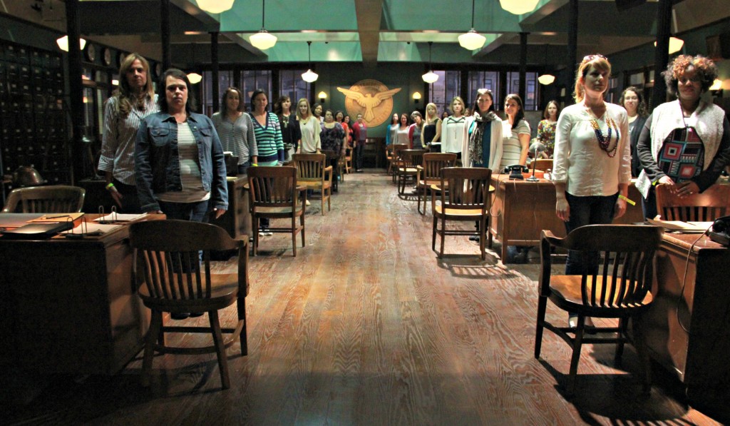 Agent Carter At Attention Group Photo