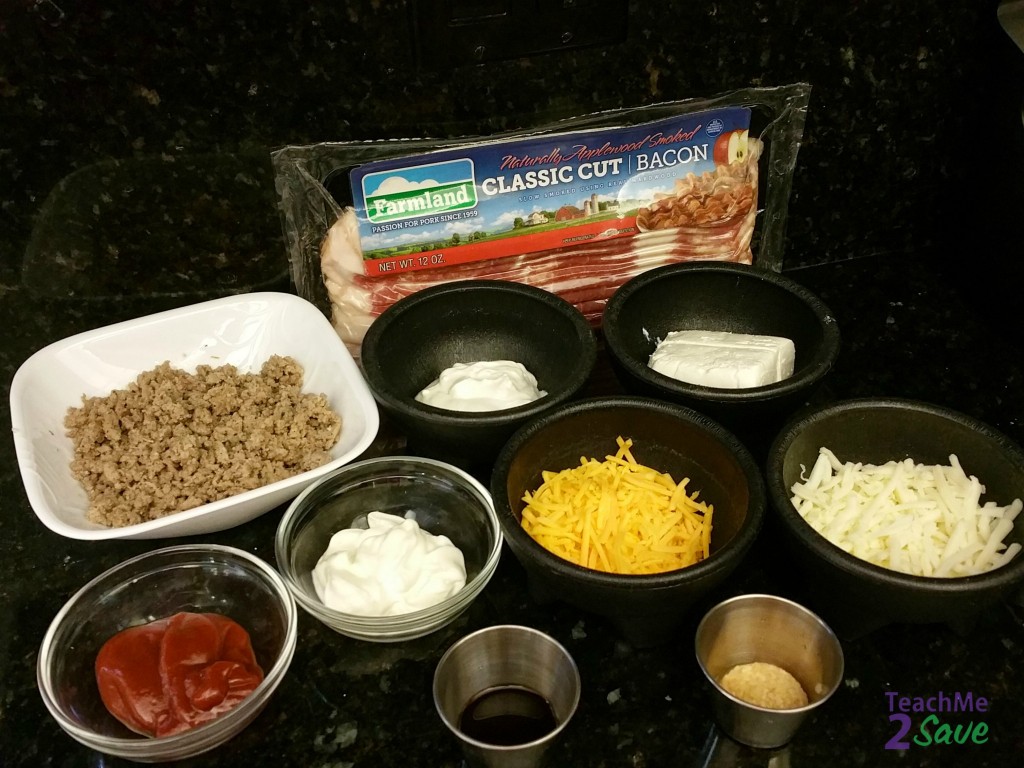 Bacon Cheese Burger Dip Ingredients - TM2S