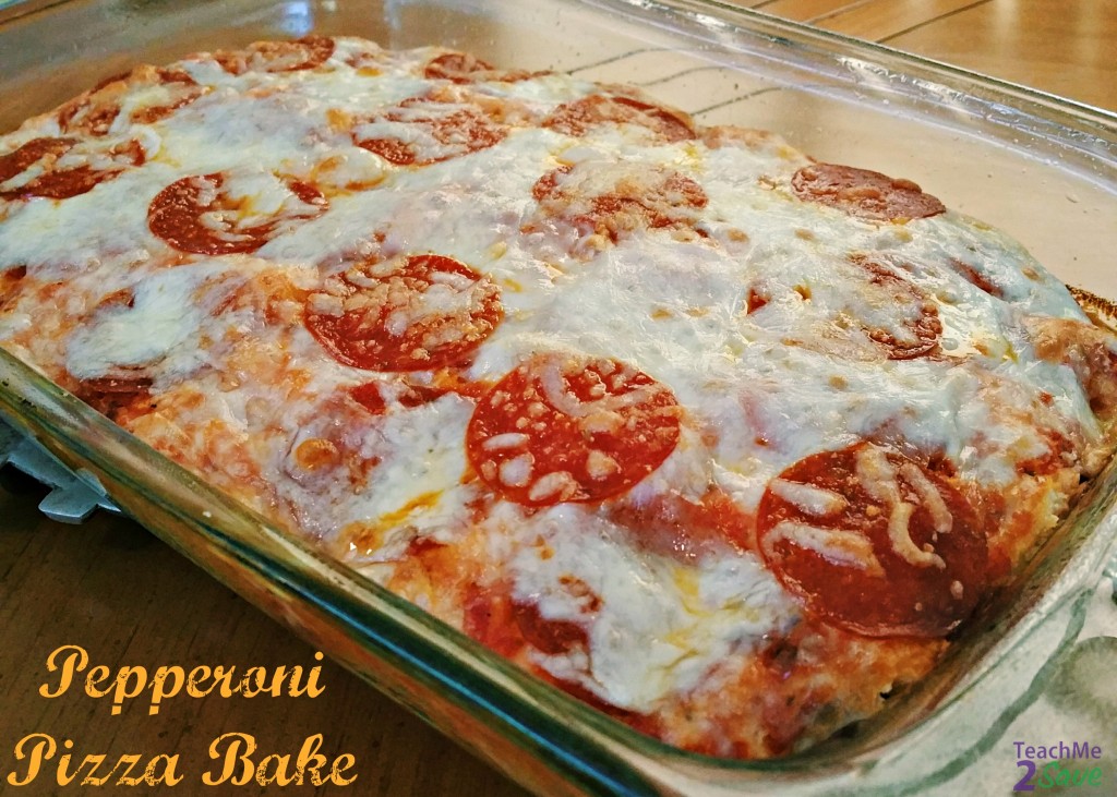 Pepperoni Pizza Bake Recipe #Pyrex100 – Funtastic Life