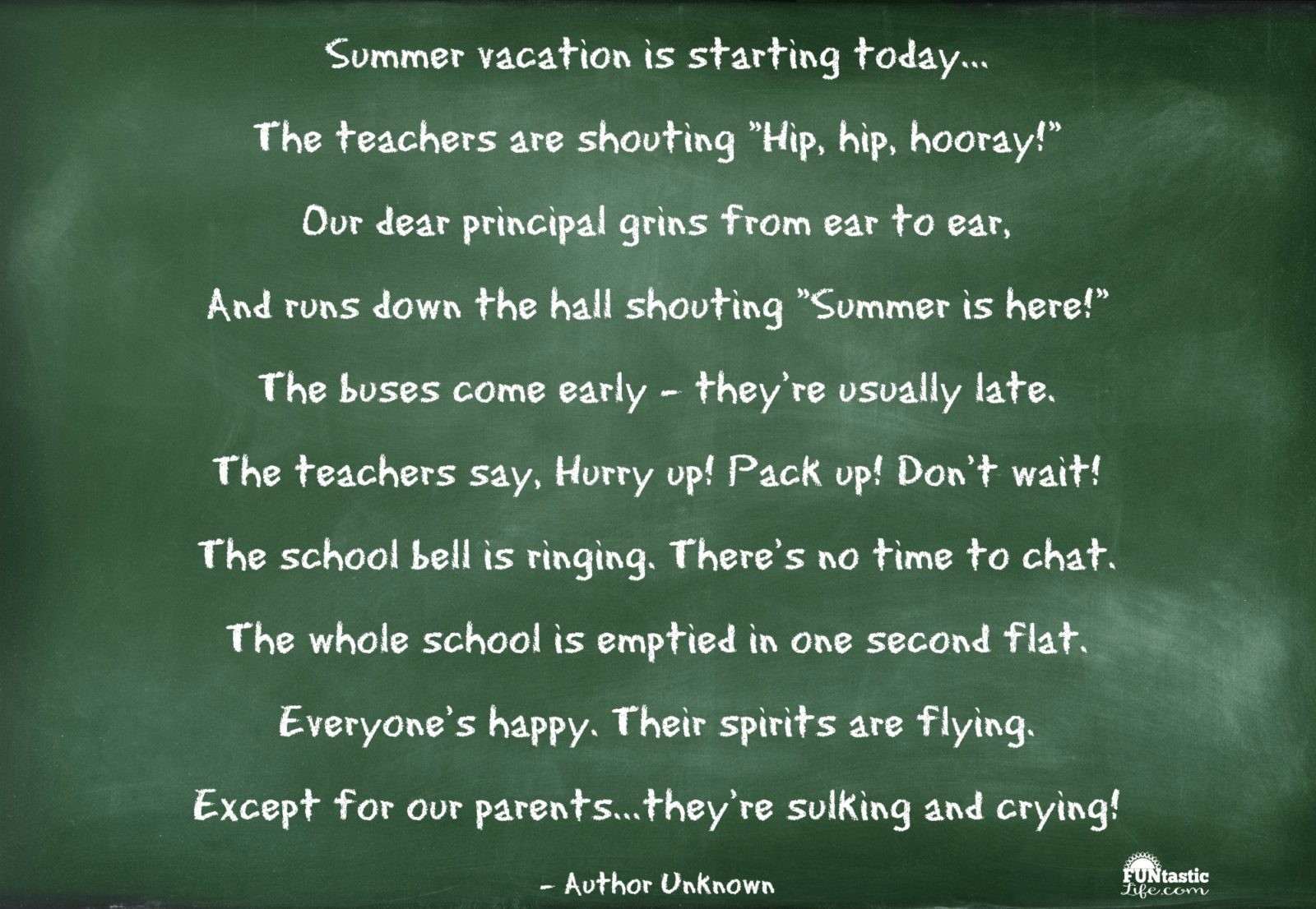 Summer Vacation Poem - Funtastic Life