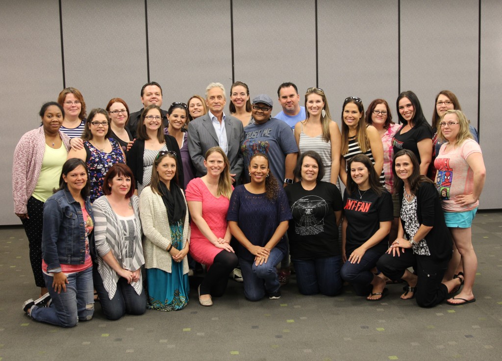 Leanette Fernandez with Michael Douglas