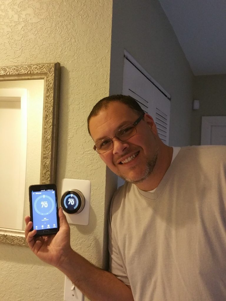 Hubby loves his Nest Thermostat