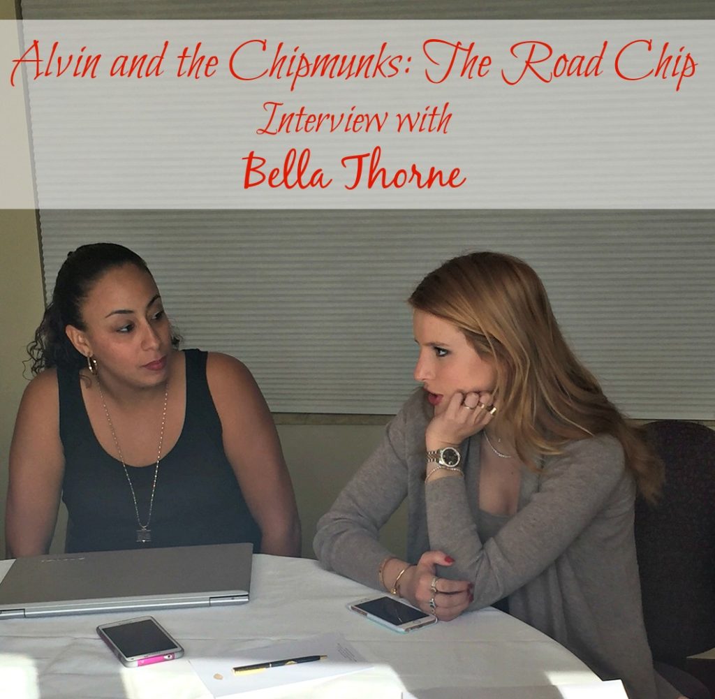 Alvin and the Chipmunks The Road Chip Interview with Bella Thorne