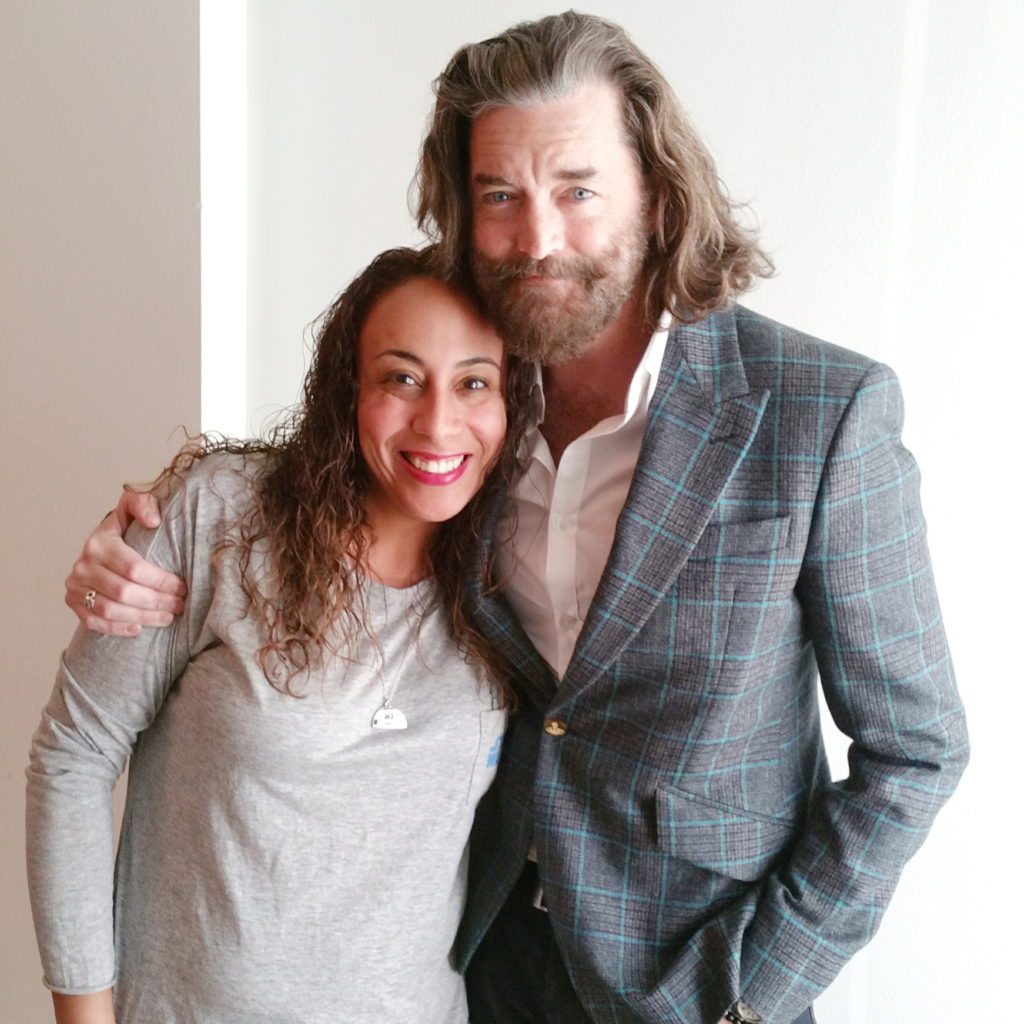 Leanette Fernandez with Timothy Omundson