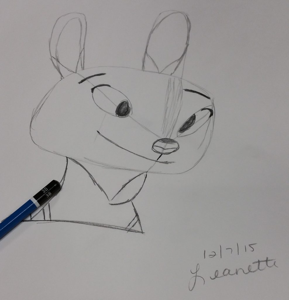 Zootopia drawing of Judy by Leanette Fernandez