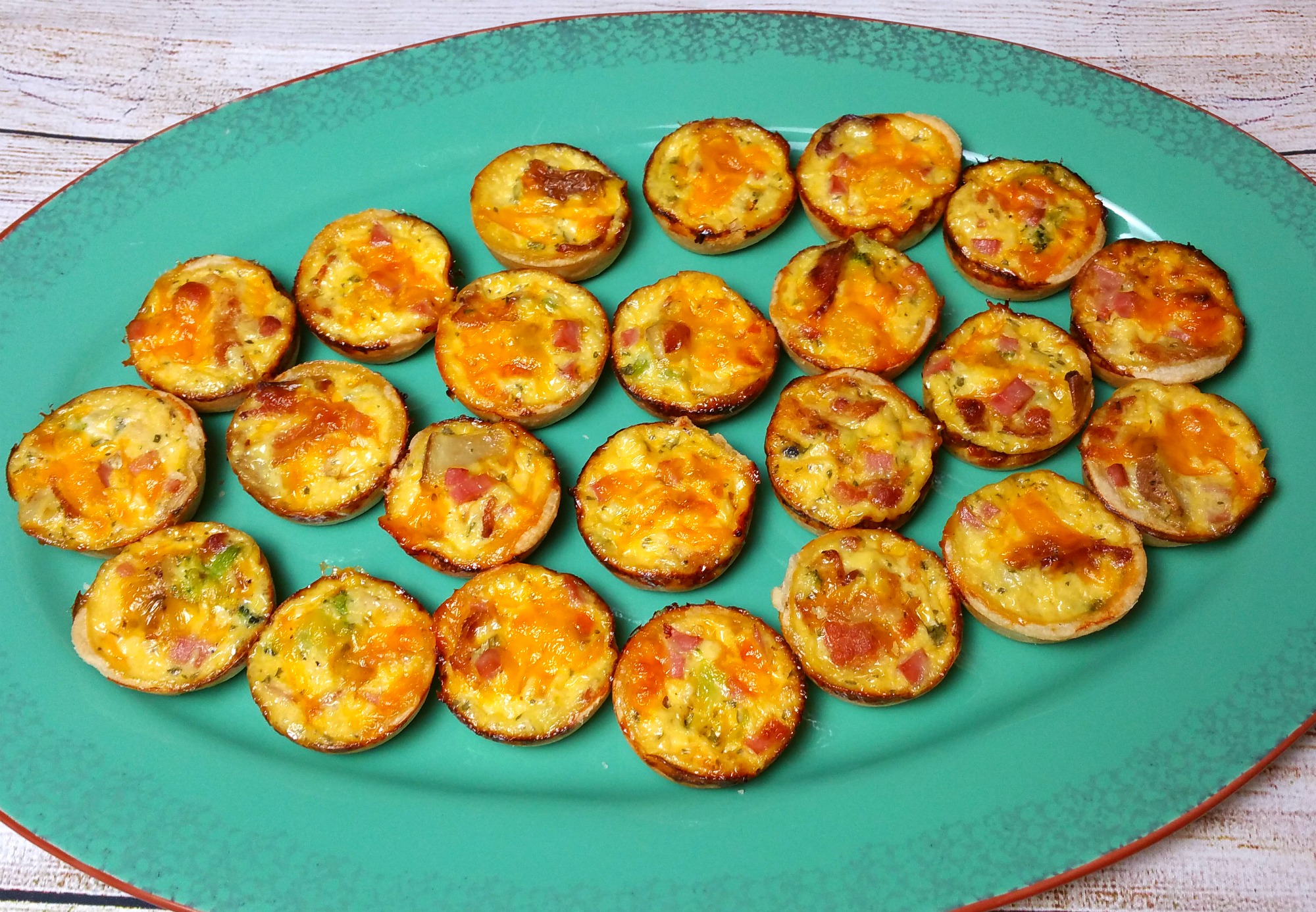 Cheesy Bacon and Ham Quiche Bites Recipe Funtastic Life