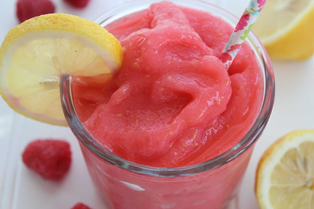 Raspberry Lemonade Slushie