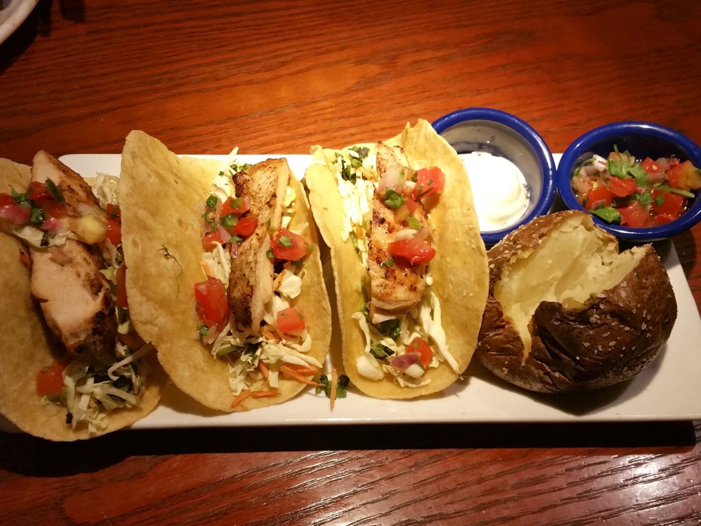 Wood Grilled Chicken Tacos at Red Lobster