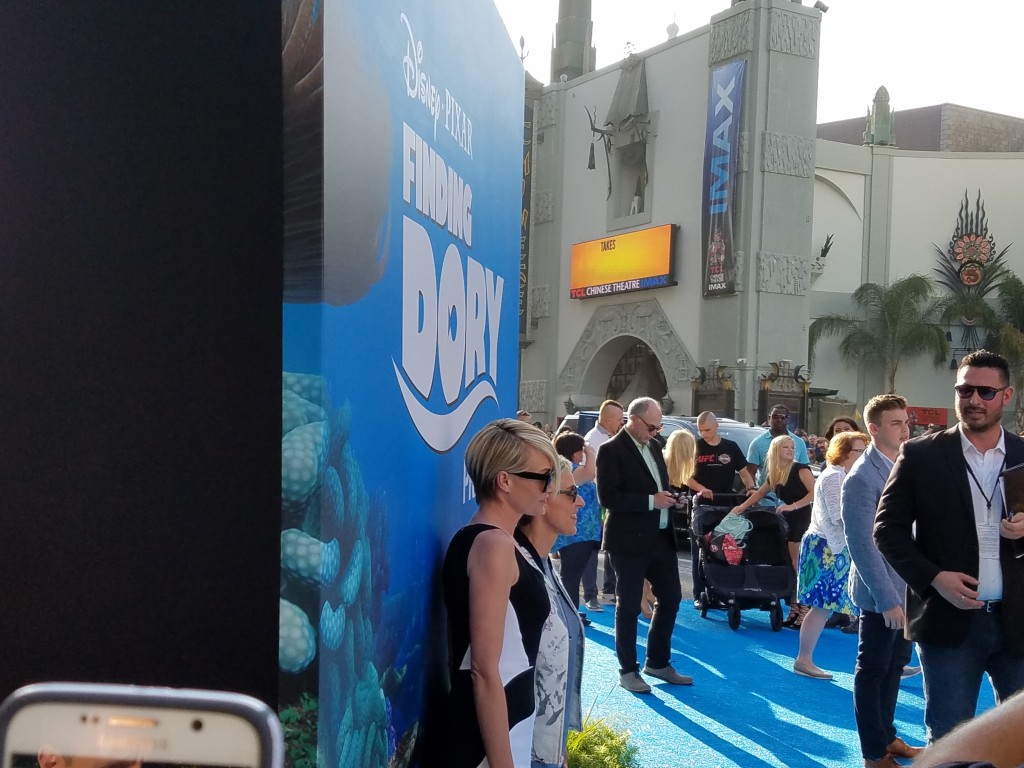 Ellen DeGeneres and Portia deRossi at the Finding Dory World Premiere