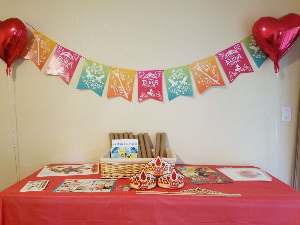 Elena of Avalor Party Craft Table