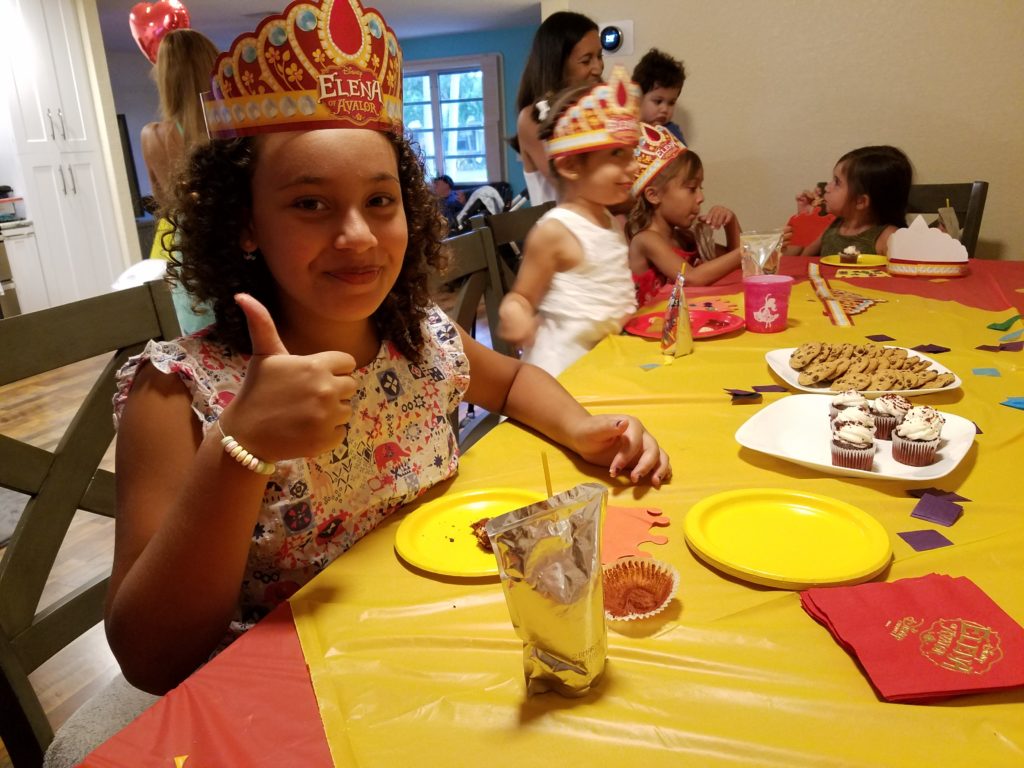 My baby girl at the Elena of Avalor Party