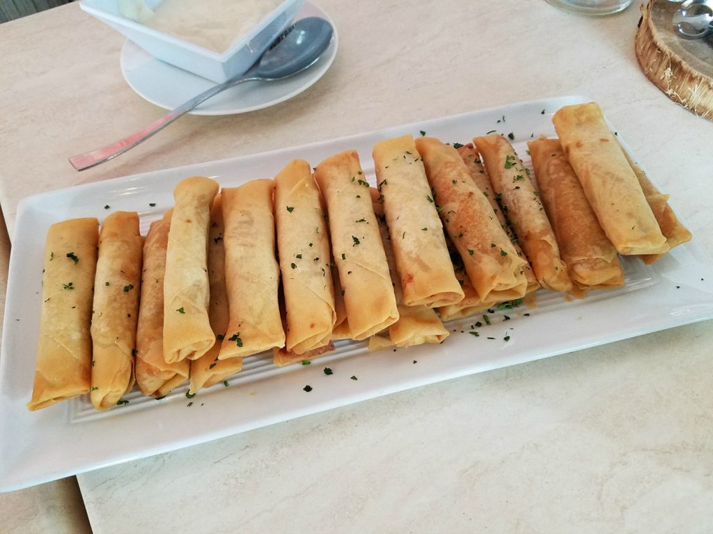 Buffalo Chicken Spring Rolls at the Waterstone Rum Bar & Grill