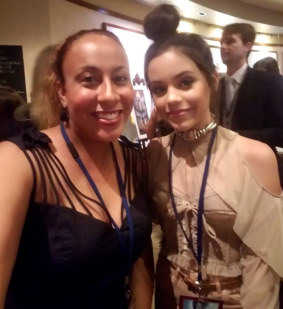 Jenna Ortega and Leanette Fernandez at the Pirates of the Caribbean premiere