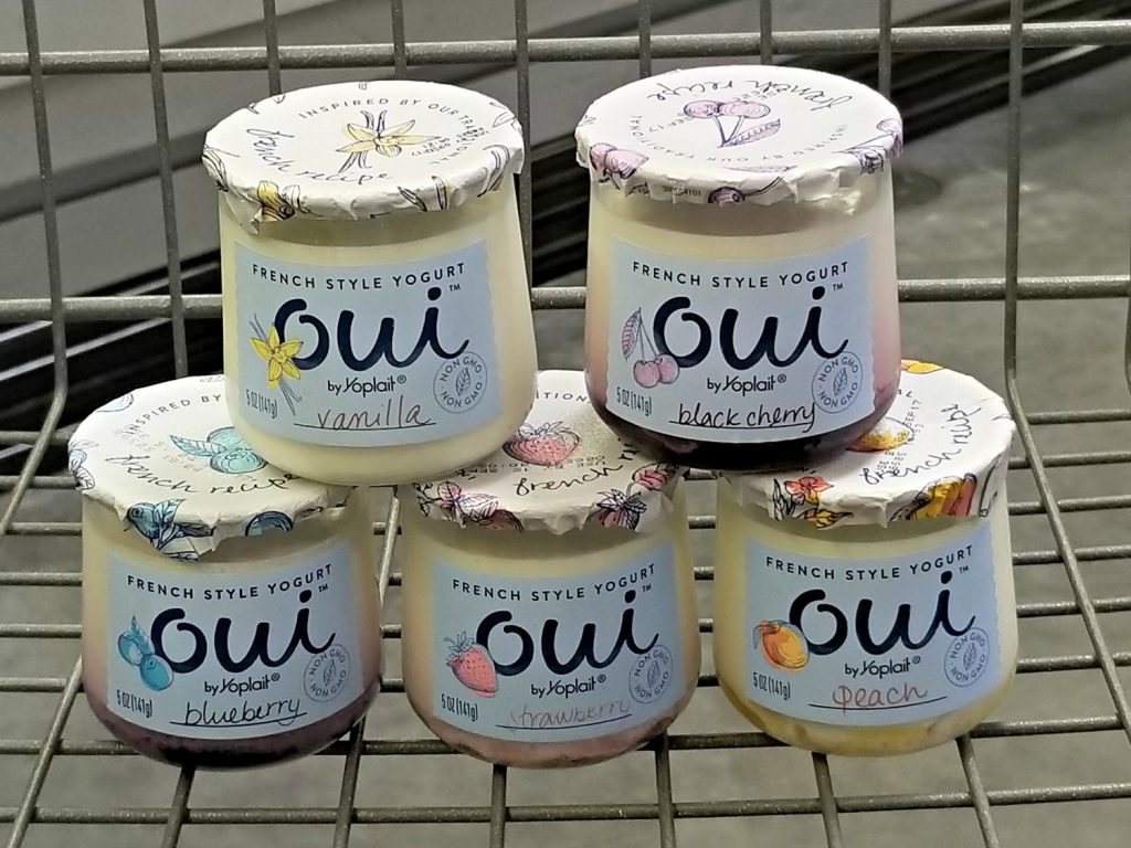Oui Yoplait in shopping cart R