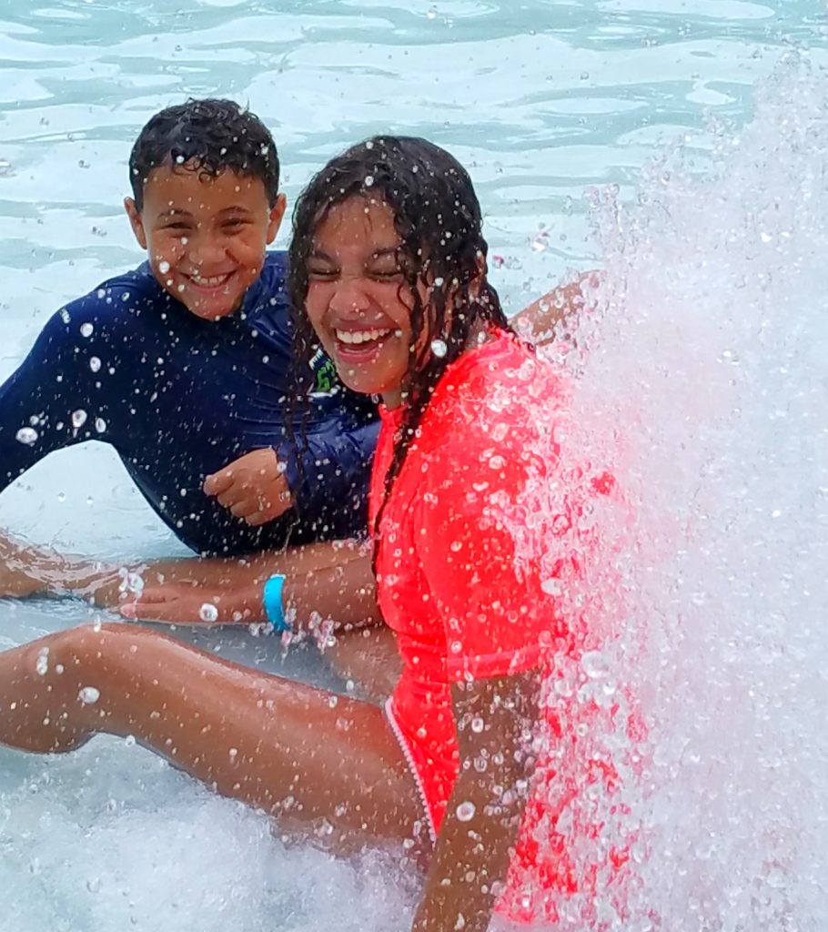 Kids Splashing at Hollywood Margaritaville Beach Resort pool