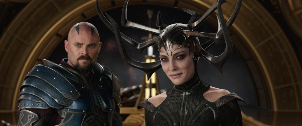 Thor Ragnarok Movie Image of Skurge and Hela