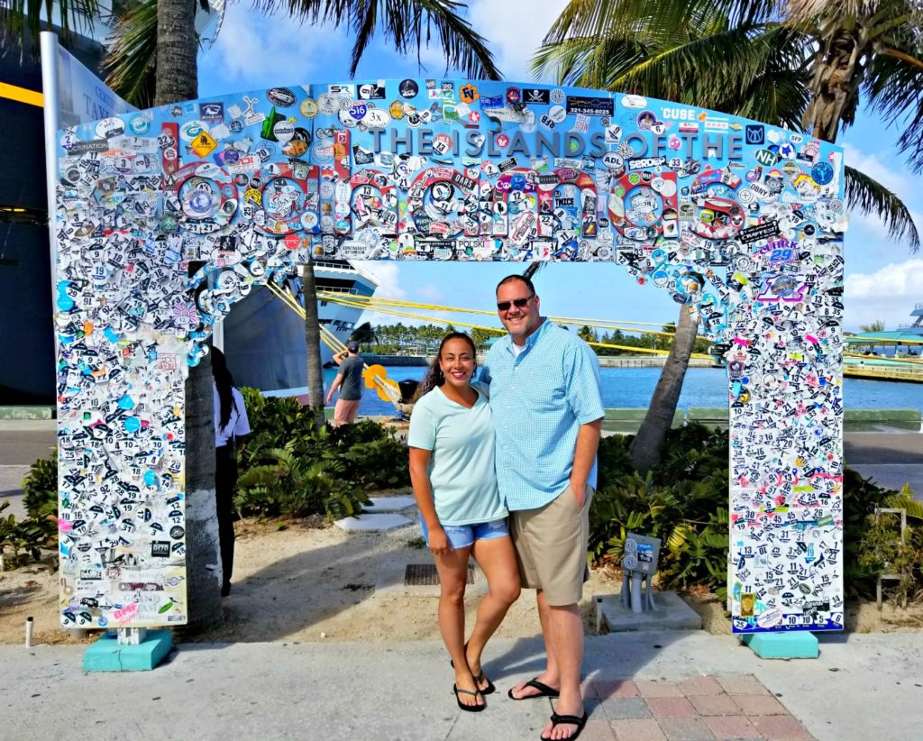 couple in the Bahamas