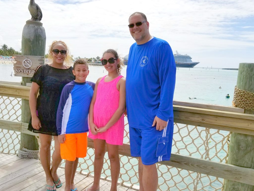 Family on Castaway Cay
