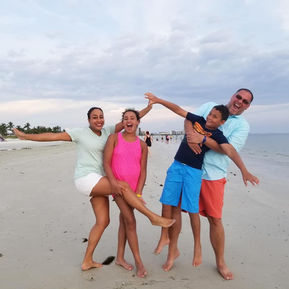 Family at Fort Myers Beach