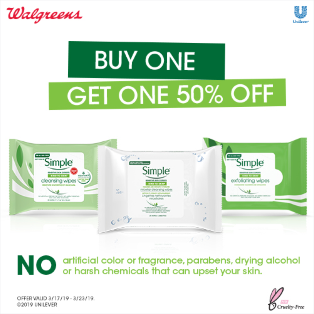 Simple Wipes Deal at Walgreens