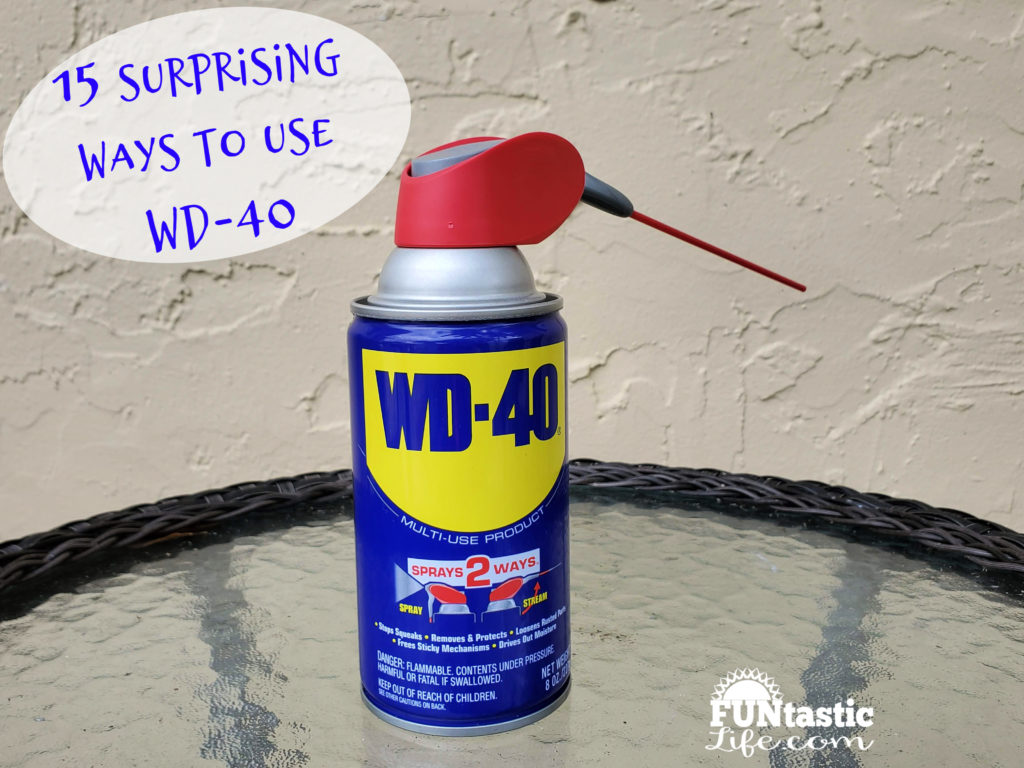 Can of WD-40 on a table