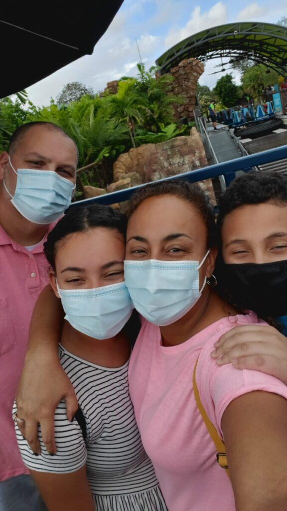 Fernandez Family Selfie with Masks